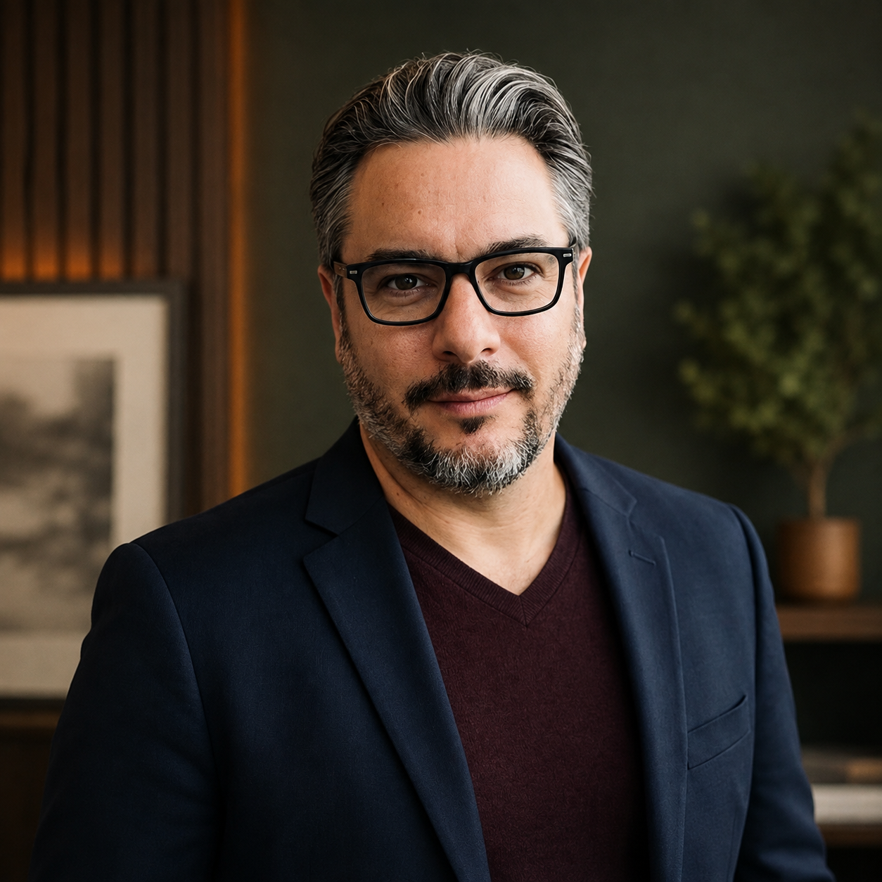 Portrait of Cristian Olave, co-founder of Effectuate